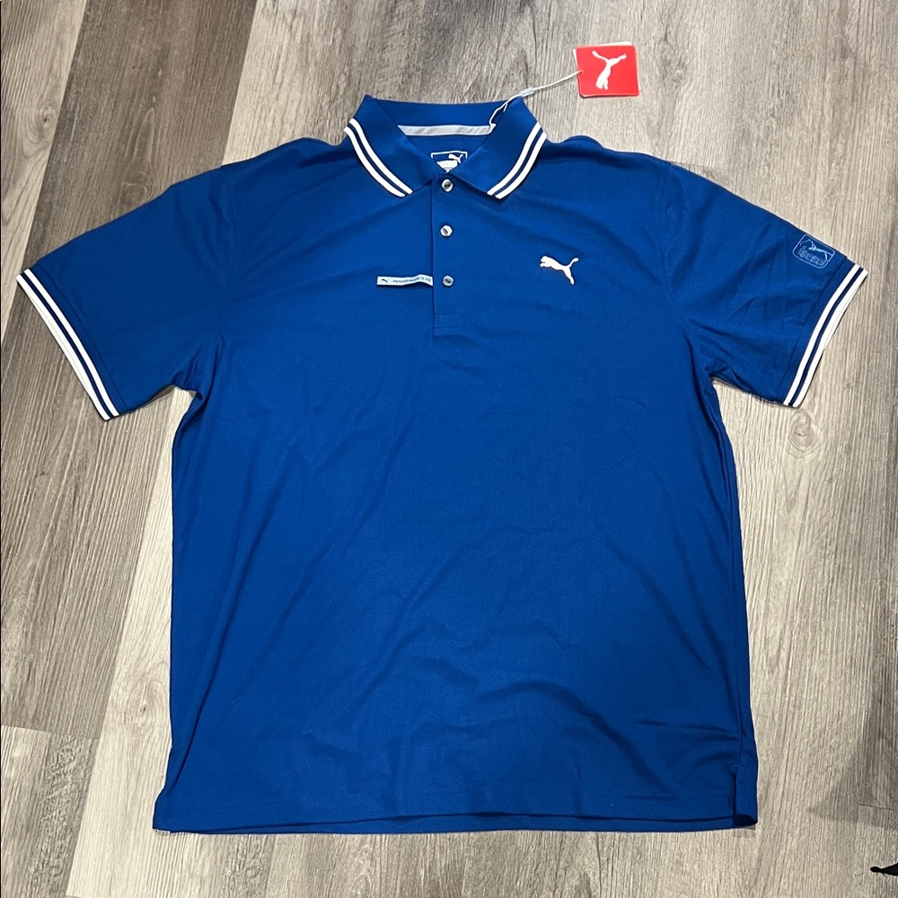 NWT Puma PGA Tour Dry Cell Cool Max Polo Shirt, size L